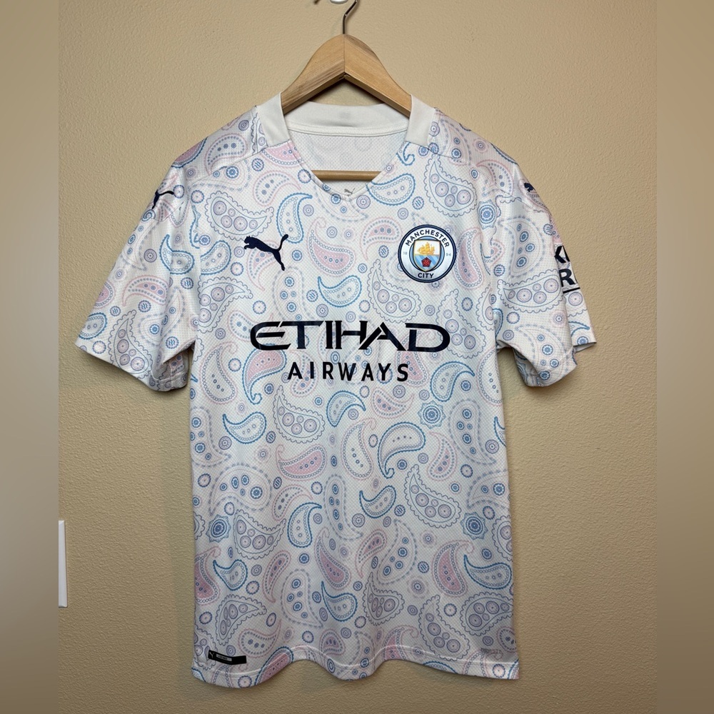 Manchester City 2020/21 Puma Third Kit Soccer Jersey Size M